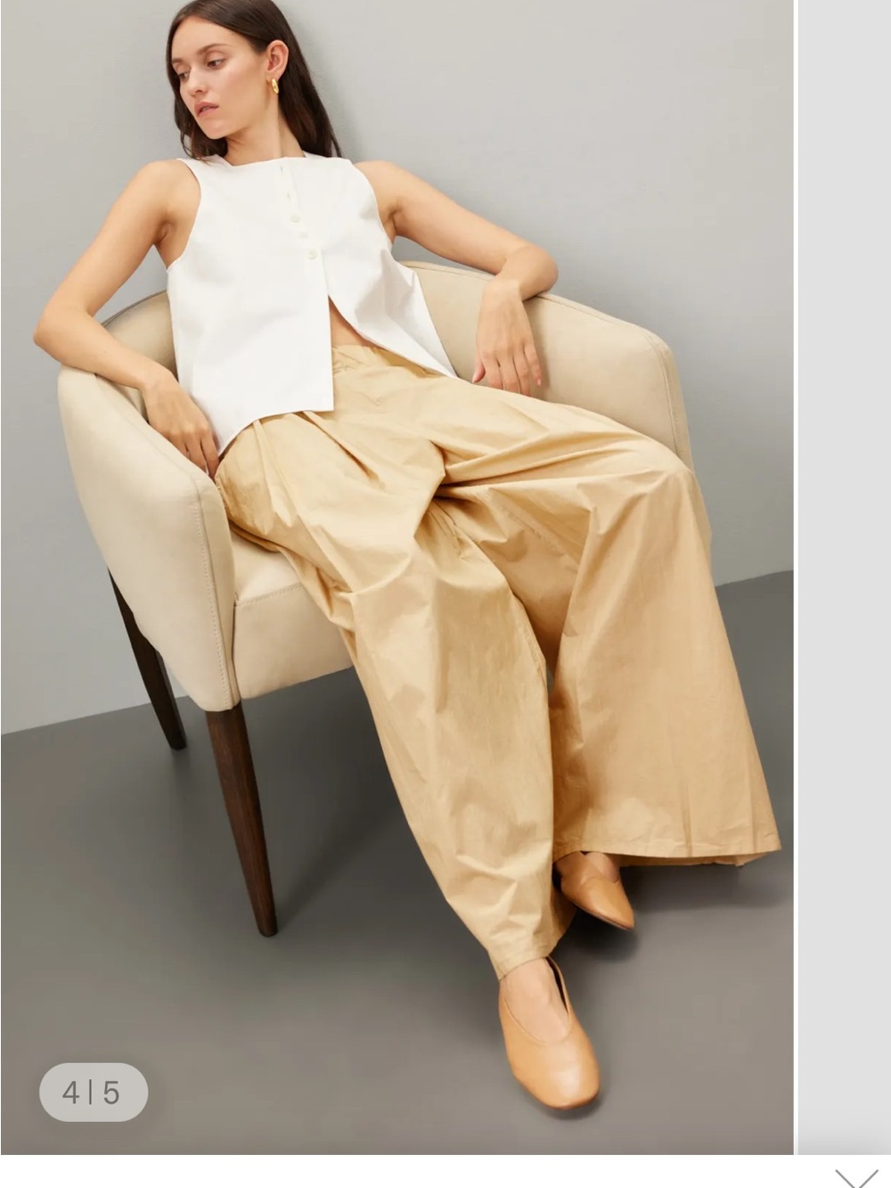Labo.art Dalla Wide-Leg Pleated Trousers Size 0 Italian Minimalist - Picture 12 of 16